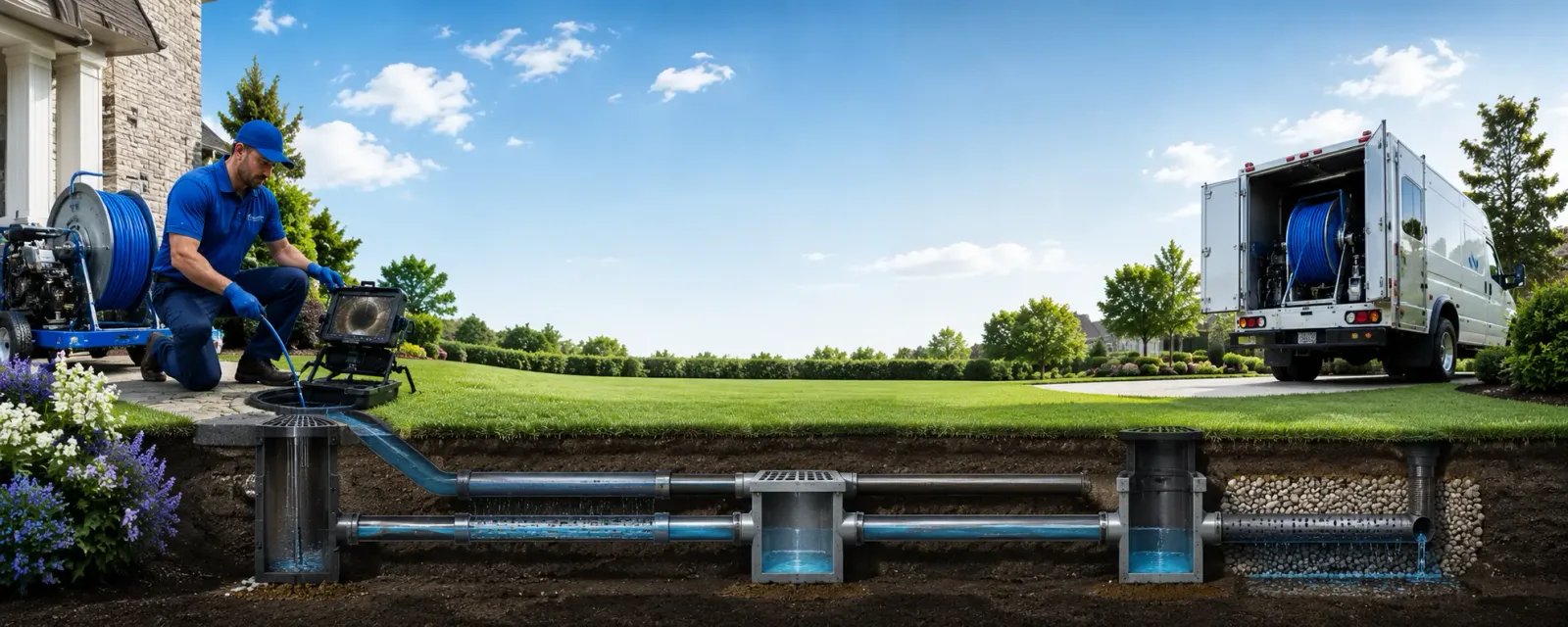 Outdoor drain cleaning information for Centerville, PA